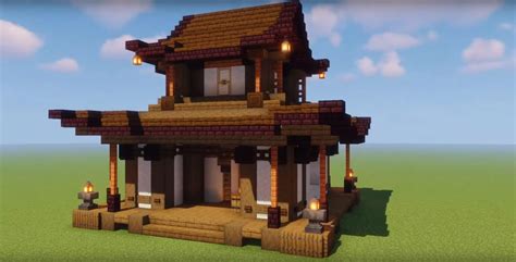 Minecraft Ornate Japanese House Ideas and Design