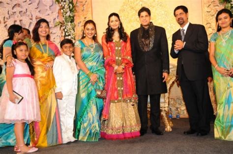 Cricketer Srikanth's Son Aniruddha Wedding Reception Photos - FilmiBeat