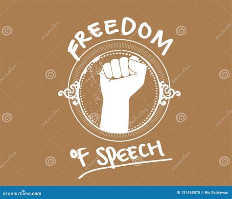 Freedom of speech icon stock vector. Illustration of card - 131458875