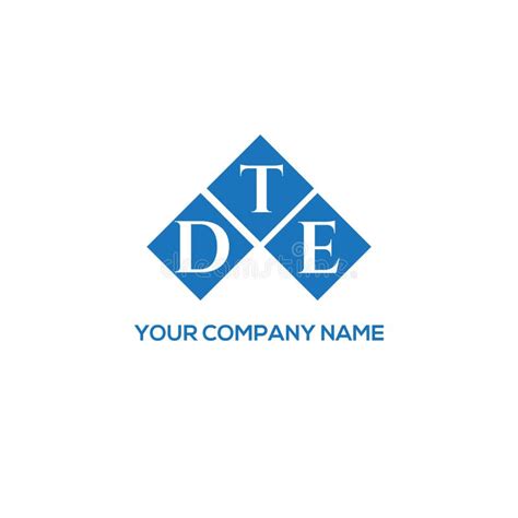 DTE Letter Logo Design on White Background. DTE Creative Initials ...