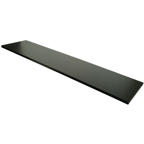 12in.x 48in. Wood Melamine Shelf Black