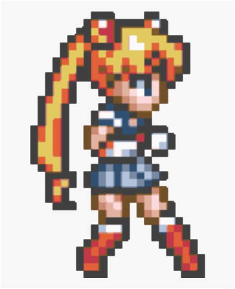 Pixel Clipart Pixel Art - Sailor Moon Gif Transparent Pixel, HD Png Download , Transparent Png ...