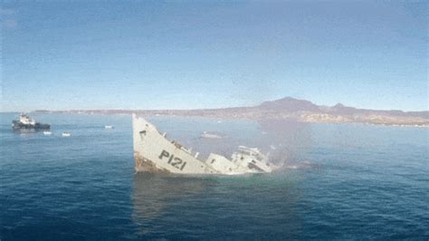 Watch From On Board as This Warship Sinks to the Bottom of the Ocean