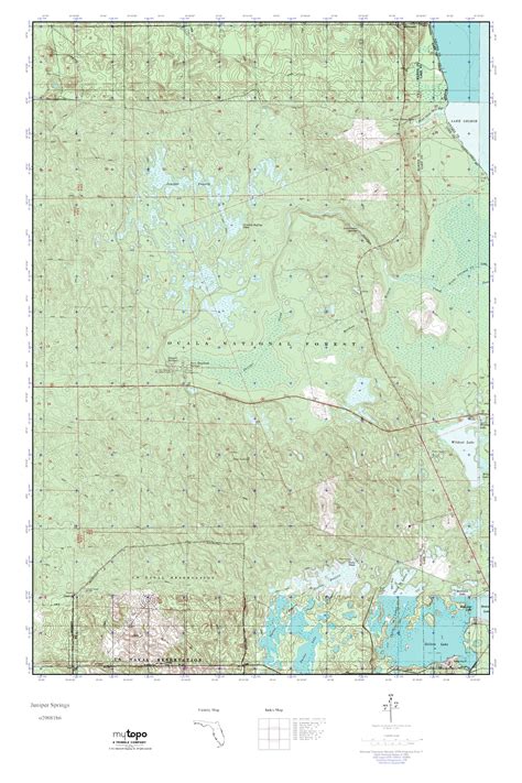 MyTopo Juniper Springs, Florida USGS Quad Topo Map