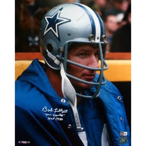 Bob Lilly Signed Cowboys 16x20 Photo Inscribed "Mr. Cowboy" & "HOF 1980 ...