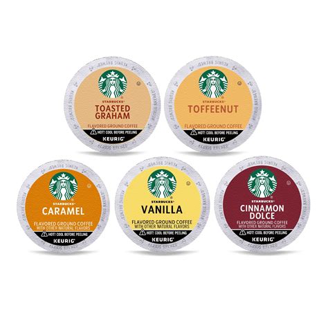 Starbucks K-Cup Coffee Pods Variety Pack - 40 Count Flavored Keurig Brewers Pods - 100% Arabica ...