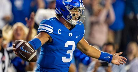 BYU quarterback Jaren Hall consoles kicker after missed field goals vs. Baylor