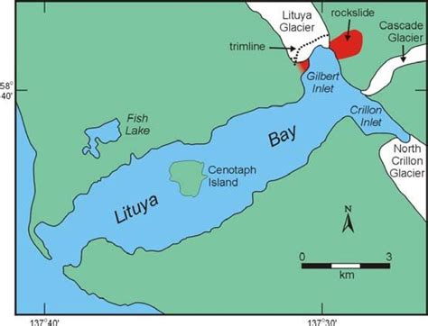 Location map of Lituya Bay, Alaska. | Download Scientific Diagram