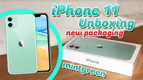 iPhone 11 mint green | Unboxing | quick set up | comes with new box - YouTube