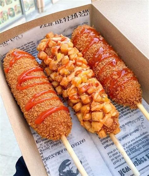 Korean Food Recipes, Spicy Recipes, Diy Food Recipes, Korean Corn Dog Recipe, Amazing Food ...