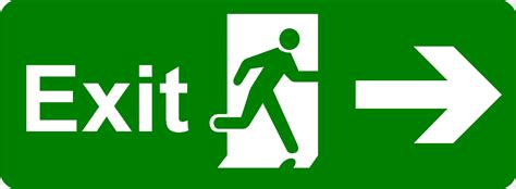 Exit sign Emergency exit Safety Signage, Exit Signs s, building, text ...