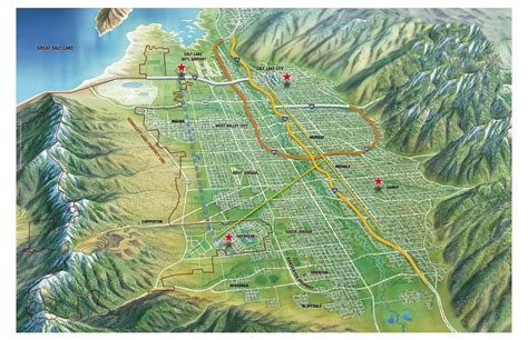 Salt Lake City Metro Map | Time Zones Map