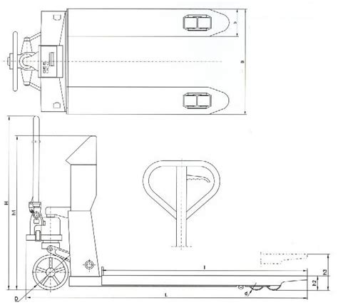 Electronic Pallet Truck Scale - STK-1000～3000 - CHN-THINK, or Customer ...