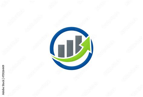 arrow graph growth logo Stock Vector | Adobe Stock