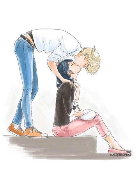 Marinette & Adrien Miraculous Ladybug Kiss, Miraculous Ladybug Fanfiction, Miraculous Ladybug ...