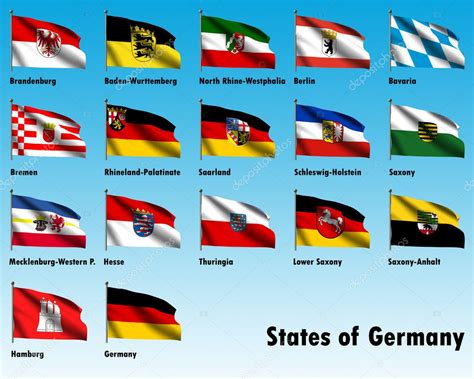 Flag Set of all German States — Stock Photo © bennyx83 #8523101