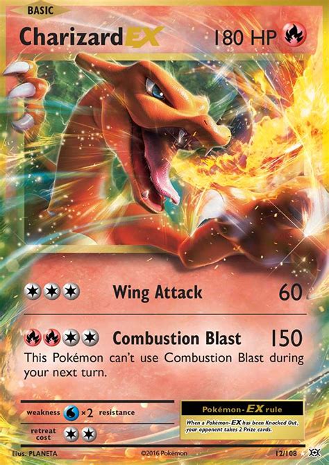 Charizard-EX 12 (Evolutions 2016) Pokemon Card