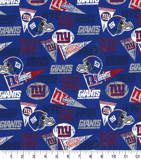 New York Giants Cotton Fabric-Retro | JOANN