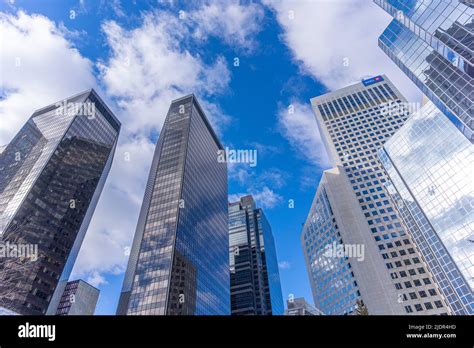 Downtown Calgary Alberta downtown buisness district skyline Stock Photo ...