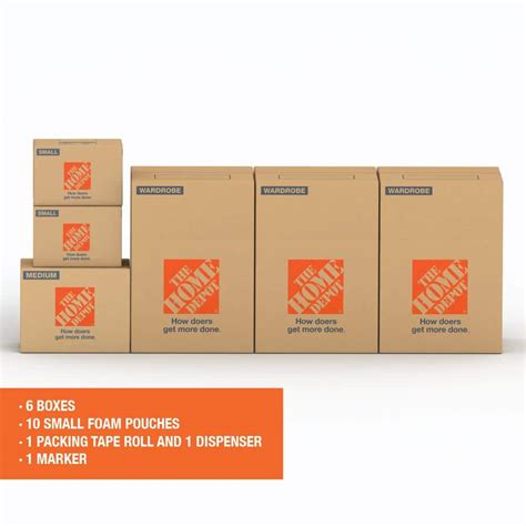 The Home Depot 6-Box Closet Moving Box Kit HDC1 - The Home Depot