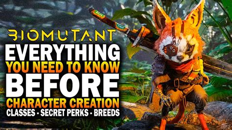 Everything You NEED To Know BEFORE Making Your Character In Biomutant - Biomutant Breeds And ...