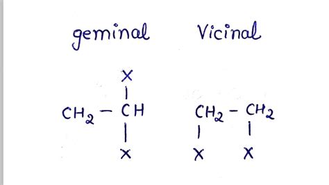 Basic concepts | organic chemistry | geminal And vicinal halides - YouTube