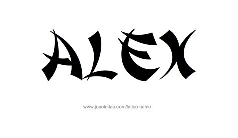 Alex Name Tattoo Designs