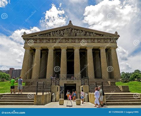 Nashville, TN USA - Centennial Park the Parthenon Replica Museum Editorial Image - Image of ...