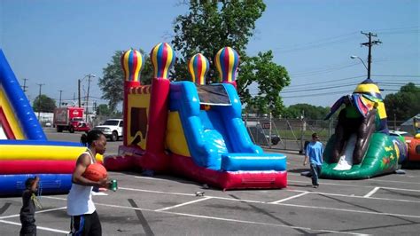 Backyard Bounce's Inflatable 20 foot slide! - YouTube