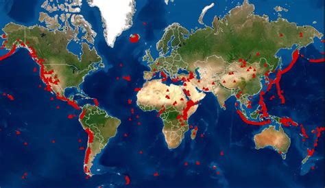 🗺️ Mapa Volcanes del Mundo 🗺️