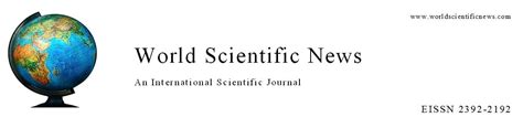 World Scientific News - JOURNAL INDEX