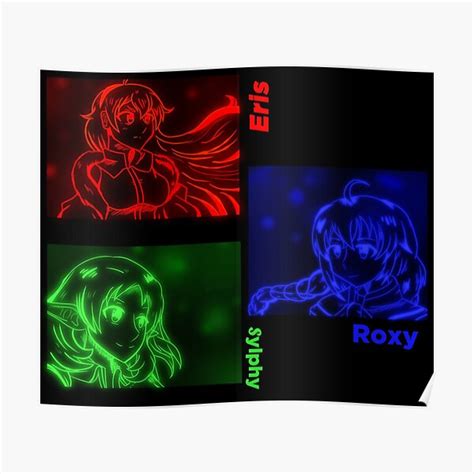 "mushoku tensei: rudeus wives" Poster for Sale by Mr-AAZ | Redbubble