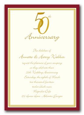 50th Wedding Anniversary Invitation Clip Art Free - ClipArt Best ...