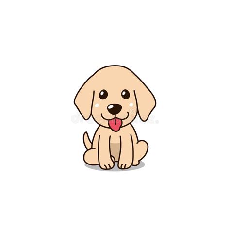 Cute Cartoon Golden Retriever Drawing : Golden Retriever Puppy Clipart ...