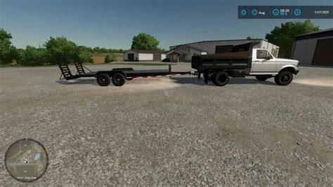 Load Trail Skid Steer Trailer v1.0 | FS22 Mod Download