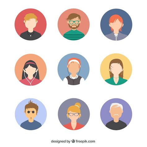 Free Vector | People avatars pack