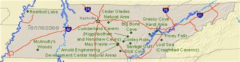 Tennessee State Parks Map