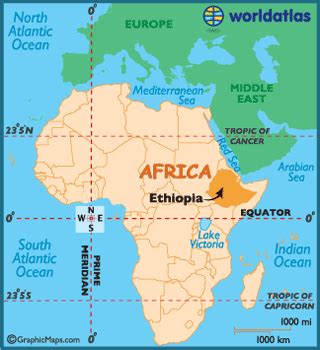 Ethiopia Maps & Facts | Africa map, Africa, Reunion island