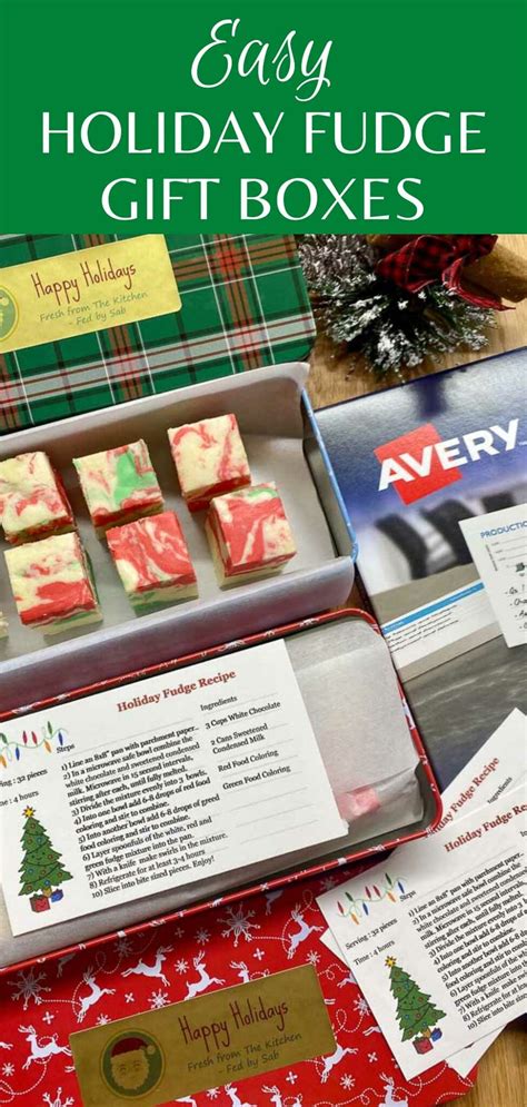 Holiday Fudge Gift Boxes - fed by sab