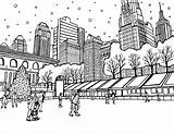Rockefeller Center In New York coloring Page  Download Print Or Color sketch template