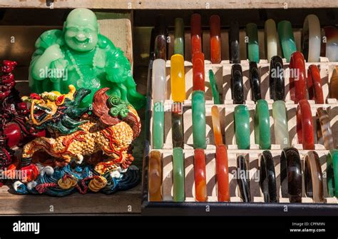 Jade Display, Chinatown, NYC Stock Photo - Alamy