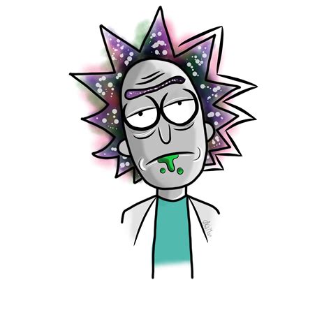 Rick And Morty Drip Drawing - Stoner Rick and Morty | Rick and morty ...