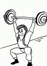 Weights Coloring Page Pages sketch template
