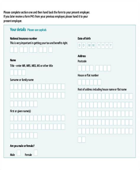 FREE 9+ Sample Employee Tax Forms in MS Word | PDF