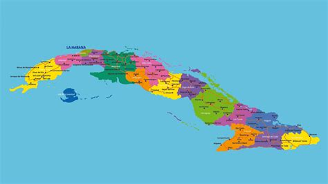 Mapa de Cuba. Todos los Tipos de Mapas: Político por Provincias... | Mapa de cuba, Mapas de ...