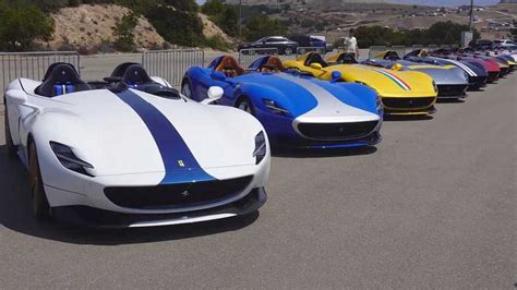 Ferrari Monza SP1 And SP2 Parade Gathers More Than 30 Speedsters