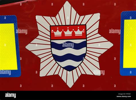 London Fire Brigade Fire Station and Fire Engines Stock Photo - Alamy