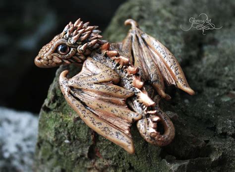 Tiny Viserion - Baby Dragon pendant by Gloriosa-Art on DeviantArt