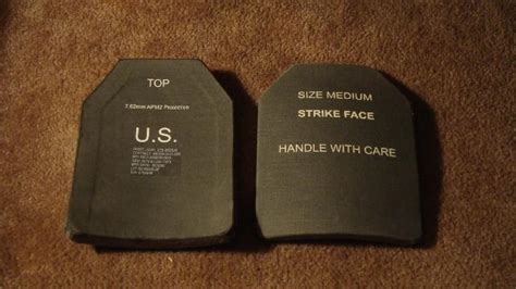 ARMSLIST - 2 FIRST STRIKE SAPI ARMOR PLATES for vest. 7.62mmAPM2 ...