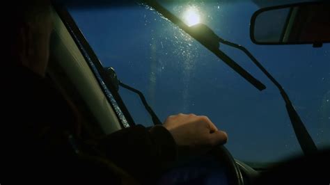 Man Driving Car On Highway At Night Stock Footage SBV-348622991 ...